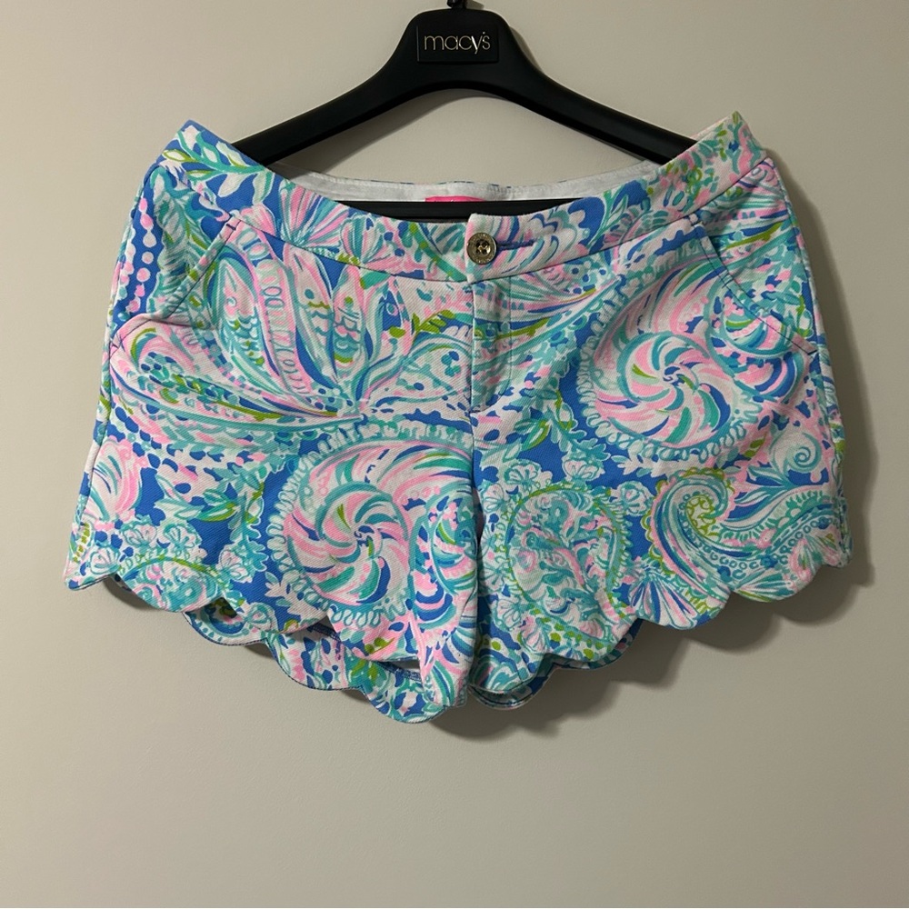Lilly Pulitzer Blue and Pink Knit Shorts